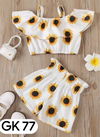 White Colour GURUKRUPA Girls Party Wear Stylish Off Shoulder Kids Colllection GK-77